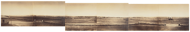 Gustave Le Gray, a six-part panorama of the camp, 1857